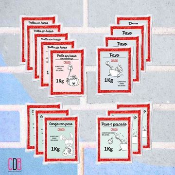 Foto de PACK LIGHT 4 MENÚS BARF GUAUANDCAT 15kg para perros
