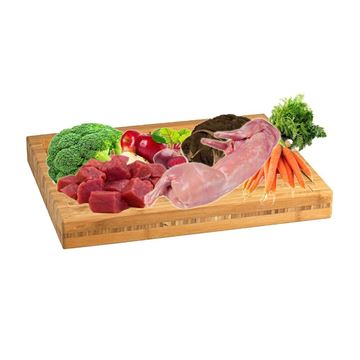 Foto de MENÚ PREMIUM CONEJO Y CERDO BARF 7,2 kilos para perros pequeños