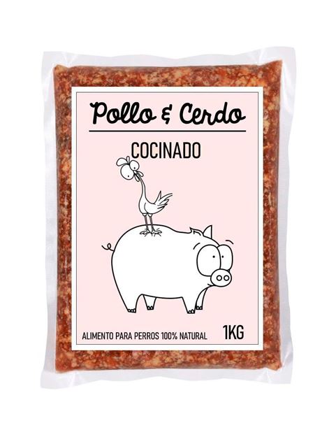 Foto de MENÚ POLLO Y CERDO COCINADO 15 kilos para perros